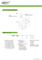 Cartridge relief valve MRV-08A series-2