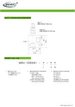 Compact relief valve MRV-1DRX91-2