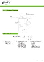 Direct-operated relief valve MRV4-08-2