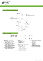 Flow-control pressure relief valve MDPR-08 series-2