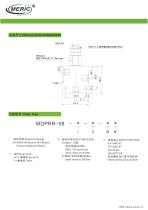 Flow-control pressure relief valve MDPRR-08 series-3
