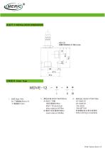 Flow regulator valve MDVE-12-2