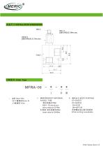 Flow regulator valve MFRA-08-2