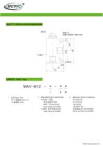 Flow regulator valve MNV-M12-2