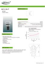 Poppet check valve MCV-08-P - 1