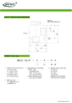 Poppet check valve MCV-10-P series-2