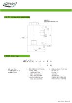 Poppet check valve MCV-2H series-2