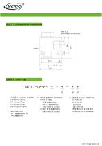 Poppet check valve MCV2-08-B series-2