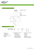 Poppet hydraulic directional control valve MPVRM3-10-2