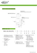 Poppet hydraulic directional control valve MSV-08-2NCSPL-2