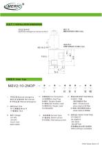 Poppet hydraulic directional control valve MSV2-10-2NOP-2