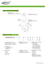 Poppet hydraulic directional control valve MWS08W-01-2