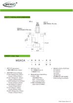 Sequence relief valve MSXCA series-2