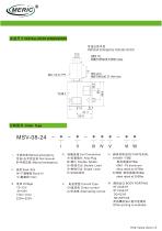 Spool hydraulic directional control valve MSV-08-24-2