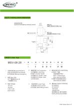 Spool hydraulic directional control valve MSV-08-28-2