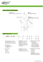 Spool hydraulic directional control valve MSV-10-40-2