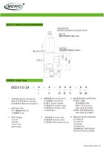 Spool hydraulic directional control valve MSV10-24-2