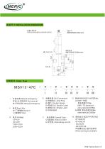 Spool hydraulic directional control valve MSV10-47C-2