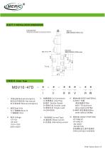 Spool hydraulic directional control valve MSV10-47D-2