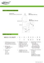Spool hydraulic directional control valve MSV2-10-2NCP-2