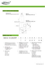 Spool hydraulic directional control valve MSV2-10-2NORP-2