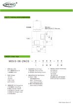 Spool hydraulic directional control valve MSV3-08-2NCS-2