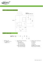 Volumetric flow regulator MFR-10-3