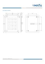 MATE MKA-34-NL-MX Professional Dot Matrix Metal Keypad - 2