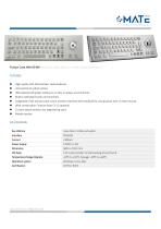 MATE MKA-60-BM Desktop Metal Keyboard with Trackball