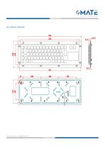 MATE MKA-65-PBF Professional Panel Mount Keyboard - 2