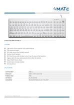 MATE MKB-110-NM-V3 Upgraded Corded Medical Keyboard Desktop - 1