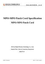 MPO-MPO Patch Cord Specification - 1