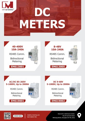 IVY DC Meters Series