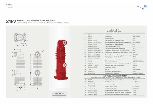 24kV Embedded pole