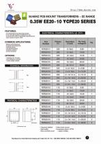 50/60HZ PCB MOUNT TRANSFORMERS - EE RANGE - 1