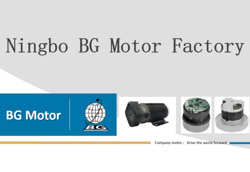 The Vacuum cleaner motor from BG motor factory