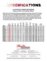 Clayton EFC Water Softener - 2