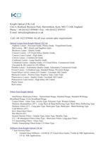 Knight Optical (UK) Ltd Product List-1