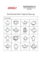 Heat Resistant Glass Teapot & Glass cup - 1