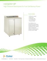 High Pressure Hydrogen Generation for Backup Power-1