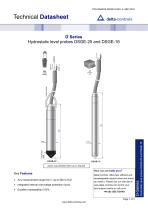 D Series Hydrostatic level probes DSGE-25 and DSGE-16 - 1