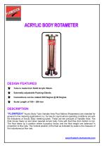 ACRYLIC BODY ROTAMETER - 1