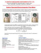 BATTERY OPERATED ELECTROMAGNETIC FLOWMETER - 2