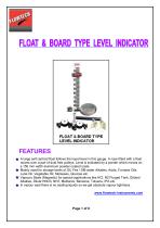 FLOAT AND BOARD LEVEL INDICATOR - Flowtech Measuring Instruments Pvt ...