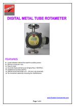 METAL TUBE ROTAMETER- DIGITAL TYPE - 1