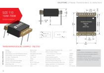 150 W – 700 W Planar Transformers | Serie 110 - 1