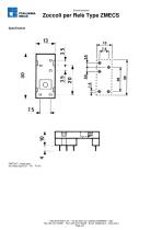 Zoccoli per Relè Miniature  Type ZMECS - 2