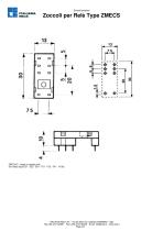 Zoccoli per Relè Miniature  Type ZMECS - 3