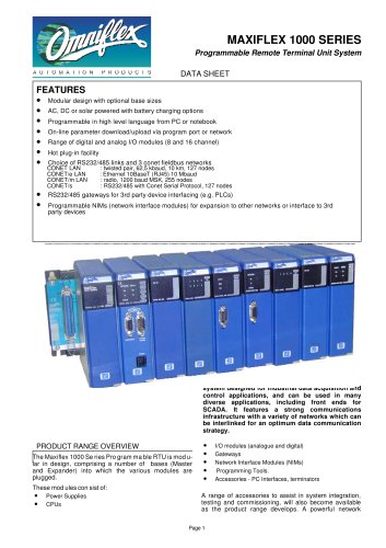 Process Controllers and Remote Terminal Units