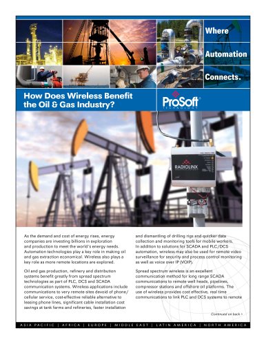 How Does Wireless Benefit the Oil & Gas Industry Flyer